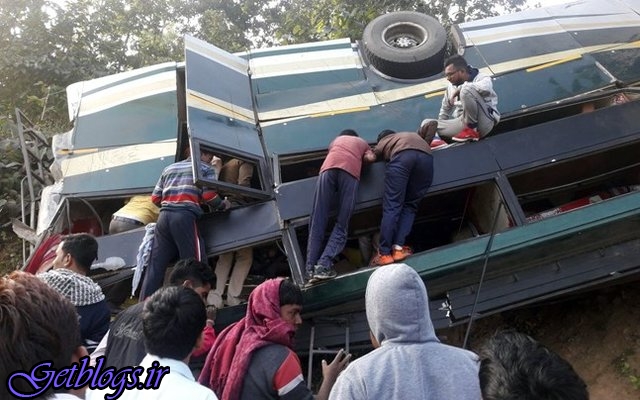 تصادف اتوبوس در هند ۴۳ کشته داد
